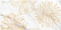 ДЕКОР BRIERE FLOWER 1 БЕЛЫЙ 600Х300 ММ