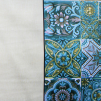 Клеенка столовая 1,4х20м RENZO на тканной основе тиснение эффект кожи LTH-05D