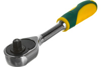 Вороток (трещотка) FIT 1_4 24 зубца пластиковая ручка 62375 н