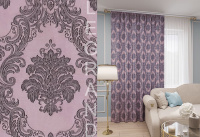 1 Штора Классика брусника