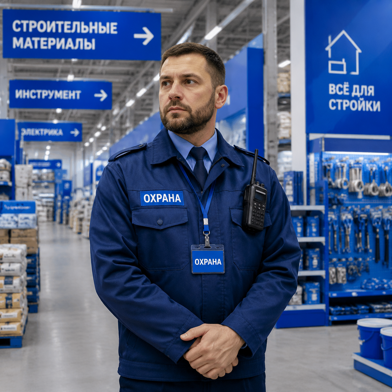 Охранник в торговый зал