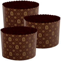 Набор бумажных форм для выпечки куличей Пасхальный 11х8,5см 3шт 445038