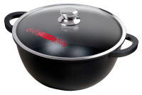 Казан алюминиевый с антипригарным покрытием с крышкой Горница 6л кн4282а 424774