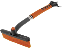 Щетка-сметка для снега со скребком поворотная голова STELS 51см 55305