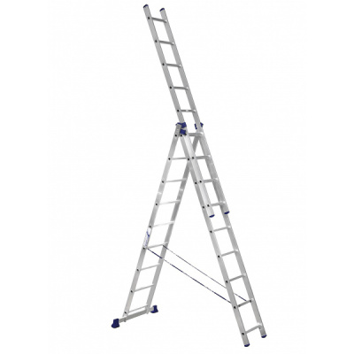 Лестница алюминиевая Alumet 3-х секционная 9 ступеней 5309/24765