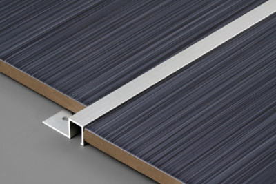 Профиль для плитки ПК11-10 окантовочный 2,7м серебро люкс