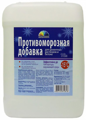 Противоморозная добавка в бетон МАГИЯ РАДУГИ 10л