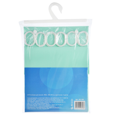 Штора для ванной 1,8х1,8м Пева в ассортименте