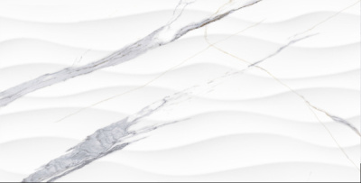 Плитка для стен Махаон рельеф белая 300*600 Тянь-Шань