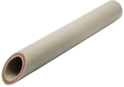 Труба для отопления армированная PPR 40 PN20 серая 539912