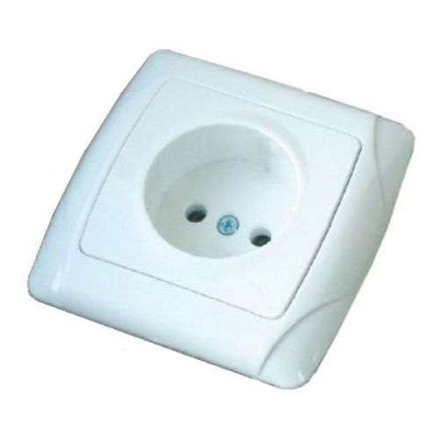 Розетка Маргарита 1 мест. б/з белая 241674