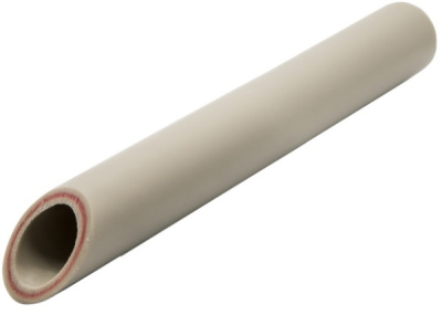 Труба для отопления армированная PPR 20 PN20 серая 539903