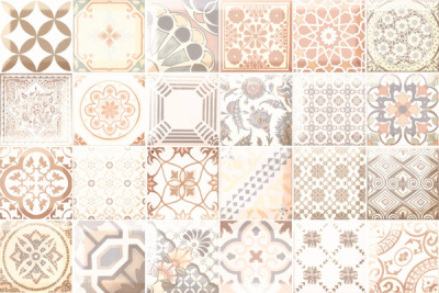 Декор Равенна D коричневый 200*300 Axima