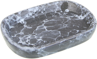 Мыльница керамическая Vetta Космос мрамор серый 463-491