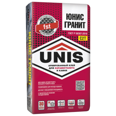Клей для плитки ЮНИС (UNIS) ГРАНИТ 25кг (48)