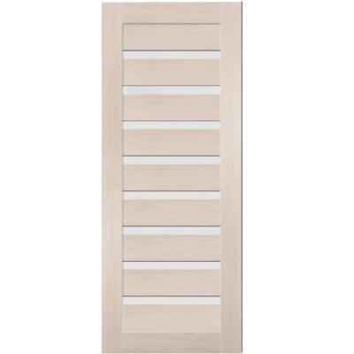 Дверное полотно (дверь) S1 Лиственница бежевая стекло белое 700*2000мм