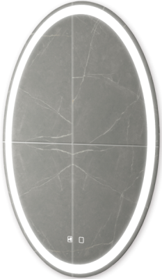 Зеркало MIXLINE Италия-VOICE 570х770мм LED-подсветка, подогрев, сенсорный выключатель 555672