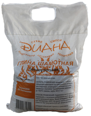 Шамотная глина ДИАНА 5кг