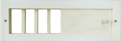 Вентиляционная решетка малая с задвижкой М-16 липа