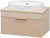 Тумба для ванной Brevita Enfida-70 подвесная 1 ящ. бежевый с умывальником Doppia 65