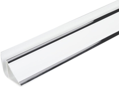 Плинтус потолочный ПВХ серебро 3000мм