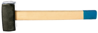 Кувалда кованая 8кг крашеная ручка