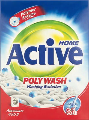 Порошок стиральный Active Poly Wash автомат технология холодной стирки Иран 450г 