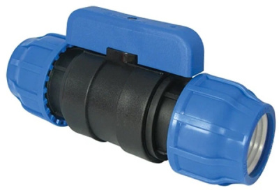 Кран ПНД 63х63