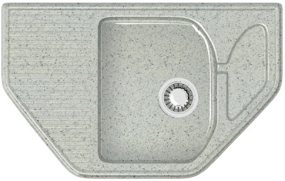 Мойка гранит Z22Q10 MARRBAX Рики 800х500мм угловая светло-серая