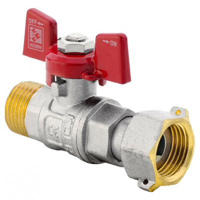 Кран шар американка KOER 3/4" баб с накидной гайкой 97692