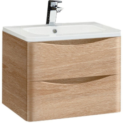 Тумба для ванной Я Мебель Сиэтл-60 DB2 Дуб сонома подвесная с умывальником Фостер 60