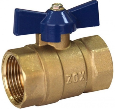 Кран шар ZOX 1" г/г баб 519287