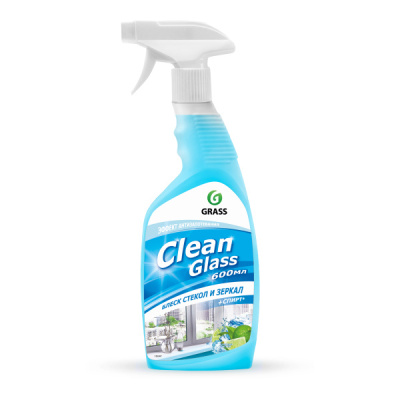 Средство для мытья стекол и зеркал GRASS Clean Glass голубая лагуна 0,6л 125247