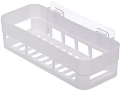 Полка для ванной прямая 26х11х6,5см белая Y6-10796 