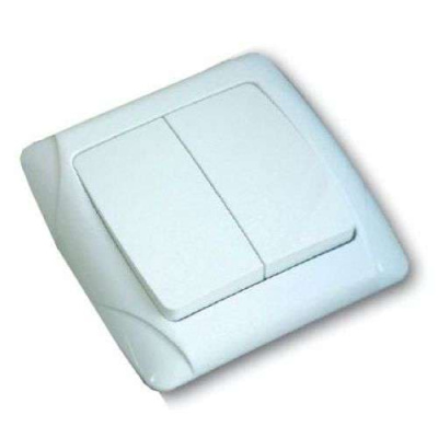 Выключатель Маргарита 2 кл. белый 241669