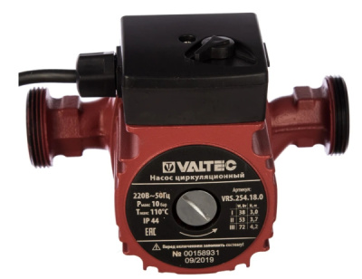 Насос циркуляционный VALTEC 25/4-180 с гайкой