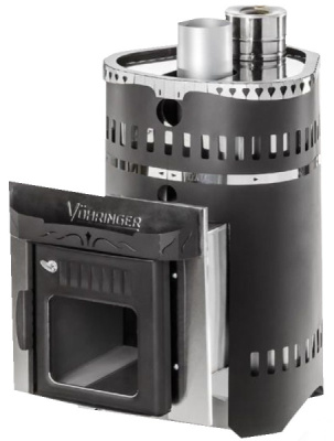 Печь для бани Классика паровая Стандарт экран с закрытой каменкой