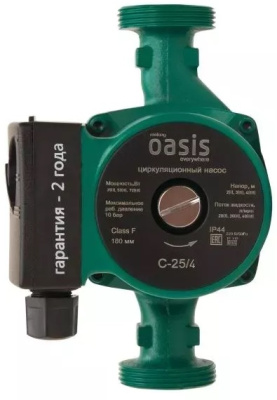 Насос циркуляционный OASIS CN/CR 25/6-180 с гайкой 11141