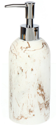 Дозатор для жидкого мыла Мрамор BRE1440AA-LD полистоун 435054