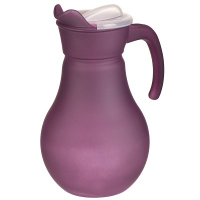 Кувшин стеклянный 1л с крышкой слива KrS944 480642