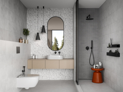 Керамогранит Конфетти сер КГ 02 400*400 Gracia Ceramica