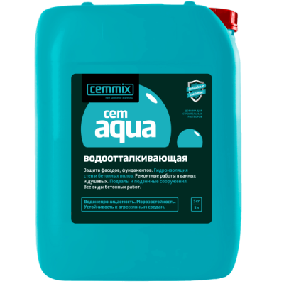 Добавка гидрофобизирующая для бетона Cemmix CemAqua 5л