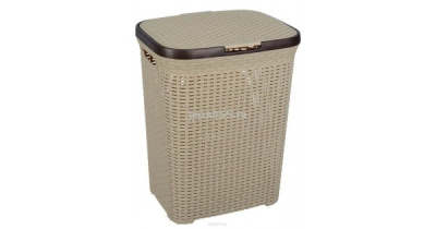 Корзина для белья 60л Violet Ротанг прямая в ассортименте