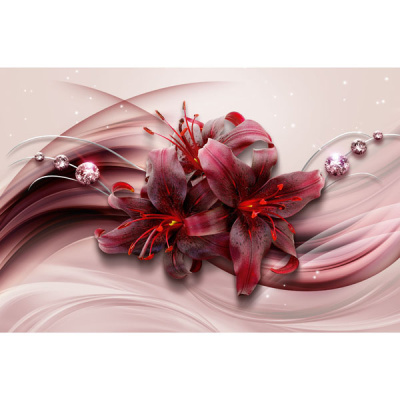 Фотообои Красные лилия (16л) VIP Тула