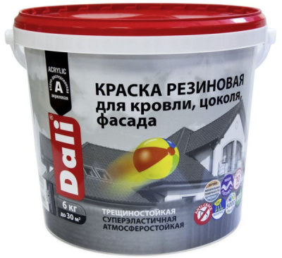 Краска резиновая Dali зеленый 6кг