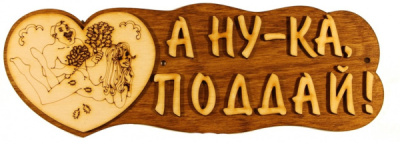 Табличка А ну-ка, поддай Б-01 липа