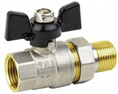 Кран шар американка TIM 1 1/4" ручка 