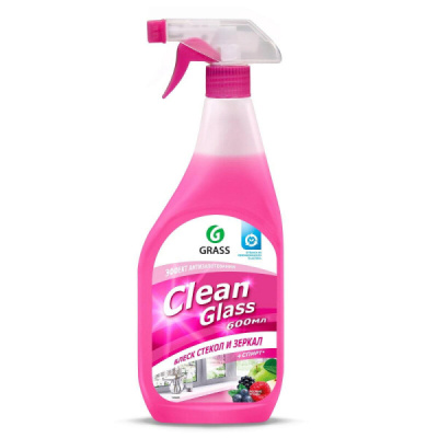 Средство для мытья стекол и зеркал GRASS Clean Glass лесные ягоды 0,6л 125241