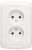 Розетка Маргарита 2 мест. б/з белая 241672