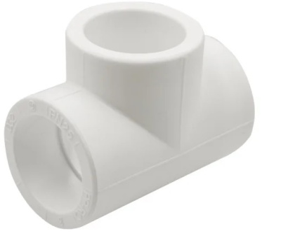 Тройник 20 белый 537505